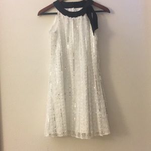Kids Black and White Sequin dress